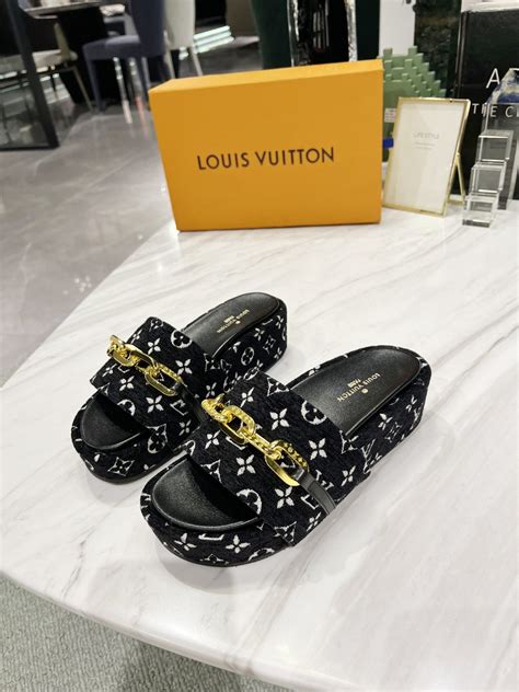 lv jumbo flatform mule|louis vuitton mules and slides.